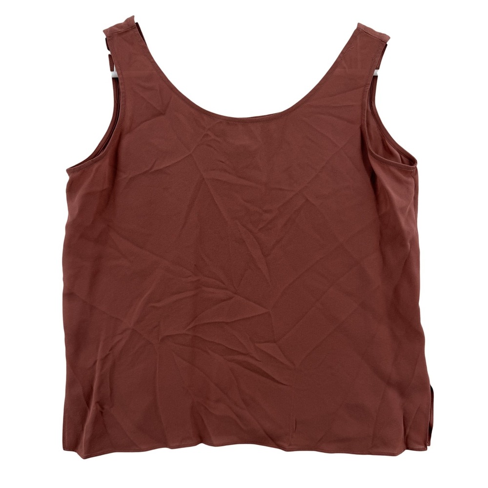 Harari Tank Top‎ Womens Small Brown 100% Silk Sleeveless Blouse Shell Camisole